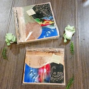 Two Wooden Photo Album/Scrapbook